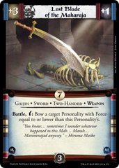 Lost Blade of the Maharaja FOIL